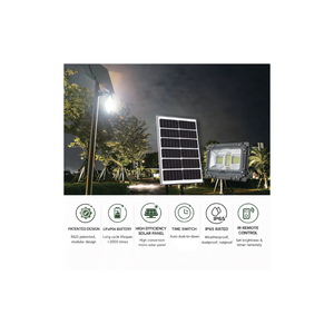 Projecteur 100W IP65 Étanche en Aluminium Moulé Sous Pression pour Route, Jardin, Extérieur, Lampe Solaire RGB MJ-AW100, Conception Résistante aux Intempéries - Product Image 2