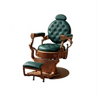 Chaise de salon de coiffure en cuir synthétique, pivotante à 360 degrés, inclinable, réglable en hauteur, design moderne pour salon de beauté