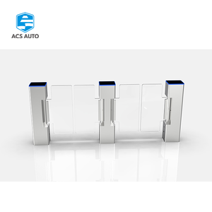 ACS AUTO Porte battante en acier inoxydable robuste-Capteurs anti-collision et indice IP54 pour les voies de contrôle des supermarchés - Product Image 2