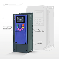 Convertisseur de fréquence 5,5 kW 7,5 kW Monophasé 220 V Triphasé 380 V Variateur de fréquence (VFD) Contrôle industriel du moteur Contrôle vectoriel