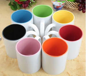 Mug à sublimation de haute qualité AA 11oz, intérieur coloré, impression par sublimation sur céramique, logo, mugs à bière en gros - Product Image 2