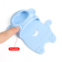 Juguete Mordedor de Silicona de Grado Alimenticio para Bebés, Mordedor Suave para Recién Nacidos, Forma de Monstruo Pequeño y Redonda, 0-24 Meses