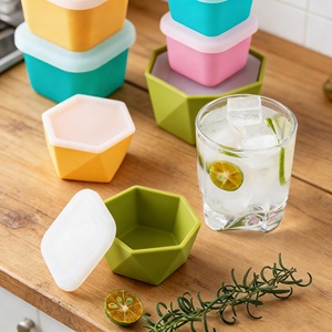 Contenedores de Silicona Reutilizables y Ecológicos de 80 ml y 180 ml, Personalizados, para Almacenamiento Seguro de Alimentos para Bebés, con Divisores, Mini Contenedores para Hielo - Product Image 1