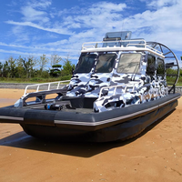 CHEERY 120 km/h Bateau de sauvetage amphibie de luxe multi-usage à coque en caoutchouc de 8,5 m avec moteur hors-bord pour la protection écologique des zones humides