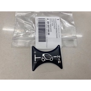 สติ๊กเกอร์เปลี่ยนเกียร์สมาร์ท 451 A 451 817 05 20 สติ๊กเกอร์ตกแต่งภายในอีพ็อกซี่ผลิตในประเทศเยอรมนี - Product Image 1