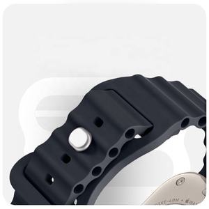 Nueva correa de reloj deportivo de silicona Ocean para Appl <span class=keywords><strong>Watch</strong></span> Series <span class=keywords><strong>8</strong></span> Ultra 7 6 5 Correa 49mm 45mm 41mm pulsera de reloj con hebilla de mariposa - Product Image 5