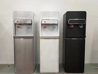 Bouteille en plastique de 5 gallons, filtre de distributeur d'eau chaude/normale/froide avec armoire de rangement