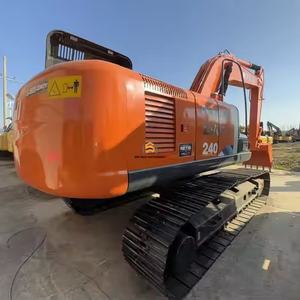 Gran equipo de condiciones de trabajo, excavadora Hitachi ZX240 de 24 toneladas usada con alta calidad y bajas horas de trabajo, excavadora a la venta - Product Image 4