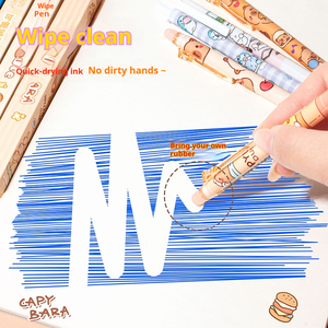 <span class=keywords><strong>Stylo</strong></span> gel effaçable de dessin animé Capybara de dessin animé créatif d'étudiant aveugle, <span class=keywords><strong>stylo</strong></span> de presse neutre, papeterie effaçable, vente en gros - Product Image 5