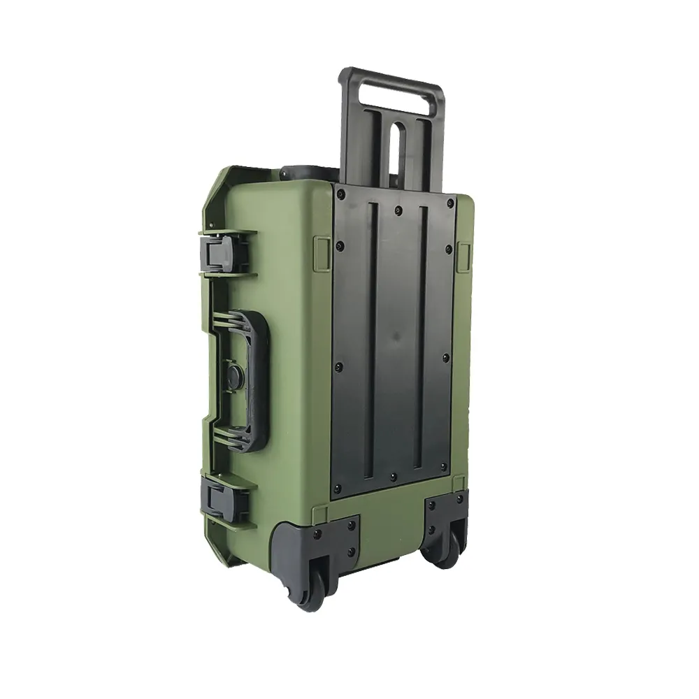 Hochwertige IP 67 wasserdichte Flight Case Box Hartplastik-Trolley-Koffer