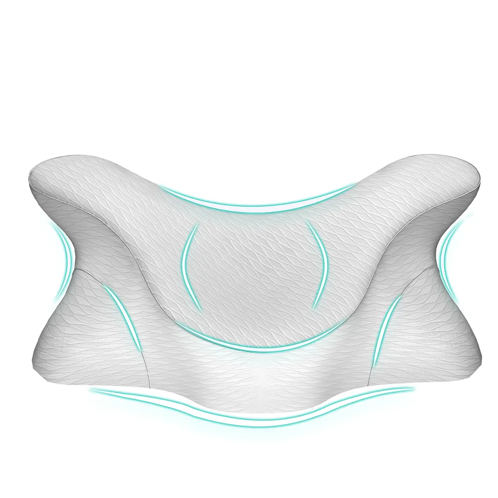 特許デザインカスタマイズされた低反発頸部枕大人の整形外科ホテルいびき防止蝶形枕