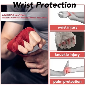 Fasce per Mani da <span class=keywords><strong>Boxe</strong></span> Personalizzate con Protezione per il Palmo e Supporto per il Polso Unisex - Product Image 5