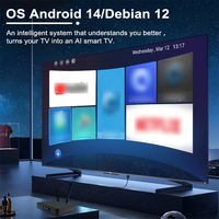 Boîtier TV Android Topleo AI Voice Mini RTC RK3576 5G WiFi Quad Core Lecteur multimédia intelligent Android AI Box