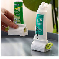 Distributeur de dentifrice créatif réutilisable en ABS sans BPA, facile à transporter, avec ventouses