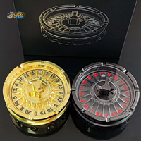 YJ Dés de roulette gyroscopiques en métal pour Dungeons and Dragons, dés rotatifs en métal, dés de roulette rotatifs pour jeux de table et cadeaux