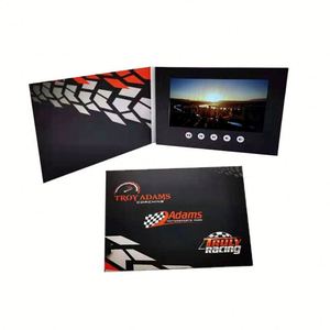 Promotion : Brochure vidéo avec écran LCD HD de 7 pouces, design personnalisé sur papier, carte-cadeau artisanale - Product Image 1