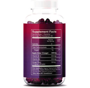 कारखाने की कीमत कम कार्ब हर्ब टोनिक विटामिन केटो जी 12 संयुक्त राज्य सेब साइडर सिरका गुम्बद मां के साथ - Product Image 4