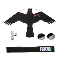 Qiao Liang Stock en gros Cerf-volant répulsif en nylon en forme de hibou, faucon ou oiseau pour la protection des cultures de riziculture