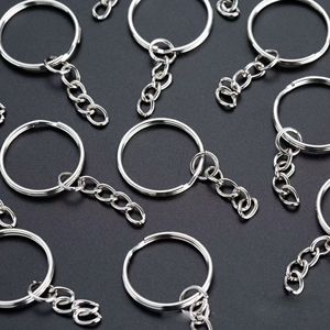 Metal <b>Key</b> Chain Zinc Alloy Round Plated Chain Keyring For Jewelry Craft DIY <b>Accessories</b> - Product Image 3