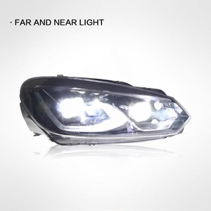 Phare modifié pour <span class=keywords><strong>Volkswagen</strong></span> <span class=keywords><strong>Golf</strong></span> 6, ensemble de phares modifiés, LED <span class=keywords><strong>bleu</strong></span>, feux de jour, clignotants LED, double lentille - Product Image 4