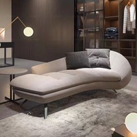 Conjunto de Sofá Cama Redondo Moderno de Tamaño Pequeño para Uso en Hoteles y Hospitales, Sofá de Tela de Lino Ecológico para Sala de Estar, Dormitorio, Apartamento