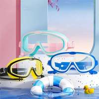 Großhandel Hochauflösende Kinder-Schwimmbrillen mit Ohrenschutz Weicher Riemen Antibeschlag UV-Schutz Schwimmbrillen