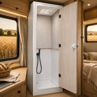 Unité de salle de bain complète en aluminium alvéolé pour camping-car, taille personnalisée, légère, sans formaldéhyde, combinaison douche et toilettes pour camping-car