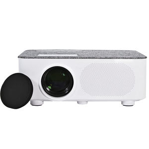 Proyector Compacto con Parte Superior de Tela, Diseño Texturizado Elegante, Resolución de 1280x720, Transmisor Bluetooth, Altavoz Integrado, Múltiples Entradas - Product Image 1