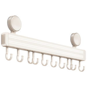 ที่แขวนติดผนังรูปทรงสี่เหลี่ยมผืนผ้าสีขาวขุ่นแบบสุญญากาศ สำหรับจัดเก็บอุปกรณ์ครัว เช่น ช้อน ตะหลิว - Product Image 1