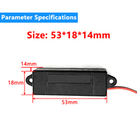 Haut-parleur à cavité pleine fréquence 5318 53*18MM 4Ohm2W personnalisé en usine, unité audio passive avec terminal PH2.0 pour machine publicitaire
