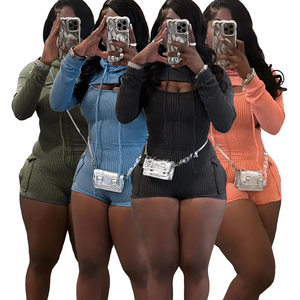 Gran oferta de primavera, Top y mono con <span class=keywords><strong>capucha</strong></span> de manga larga para <span class=keywords><strong>mujer</strong></span>, conjunto de pantalones de dos piezas a juego Sexy, trajes - Product Image 1