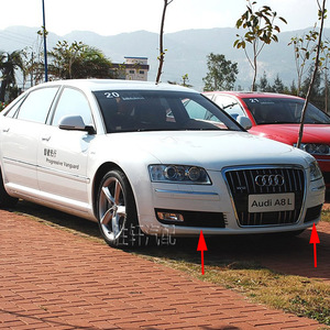 กรอบไฟตัดหมอก Audi A8 D3 ปี 2008-2010 ซ้าย-ขวา ฝาครอบกระจังหน้าล่าง วัสดุพลาสติก ABS สำหรับตกแต่งกันชน - Product Image 5