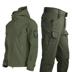 DFS0226 Uniformes de camouflage d'hiver chauds, coupe-vent, imperméables, thermiques, maintien de la température, ensembles SOFTSHELL veste et pantalon - Product Image 3