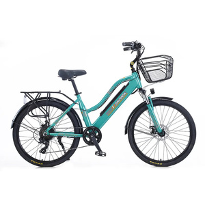 E vélo pour hommes vitilan rechargeable femmes jante de vélo électronique 26 dames vélo électrique de ville - Product Image 1