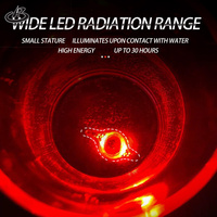 Mini lumière de pêche à LED goutte profonde sous-marine forme ronde calmar appât leurre lumière clignotante stroboscopique