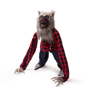 <span class=keywords><strong>Loup</strong></span>-<span class=keywords><strong>garou</strong></span> se balançant à induction électrique allongé sur le sol Animation électronique Glowing Horror Atmosphere Decoration - Product Image 1