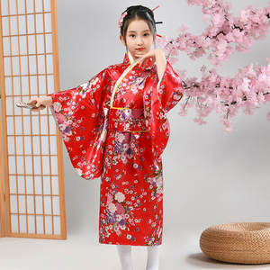 Kimono tradicional japonés estampado flor Cosplay disfraz Anime <span class=keywords><strong>Haori</strong></span> Yukata vestido japonés Geisha disfraz Kimono Yukata Robe - Product Image 3