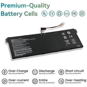 แบตเตอรี่แล็ปท็อป AP19B8M ใหม่11.61V 55.97Wh 4821mAh สำหรับ ACER Swift 3 <span class=keywords><strong>SF314</strong></span> TravelMate P4 TMP414ชุด TMP414-<span class=keywords><strong>51</strong></span>โน้ตบุ๊ค6CELL - Product Image 2