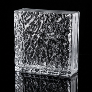 Ladrillo <span class=keywords><strong>de</strong></span> Cristal Sólido Cuadrado, Bloque Arquitectónico Ultra Transparente con Texturas <span class=keywords><strong>de</strong></span> Panal y Piedra para Divisiones <span class=keywords><strong>de</strong></span> Lujo - Product Image 3