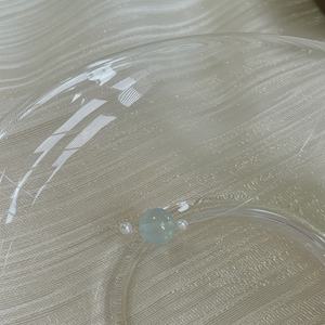 Collier clavicule invisible en pierre de raisin vert clair naturelle, perle d'eau douce naturelle, série de guérison, simple, beau et naturel - Product Image 2