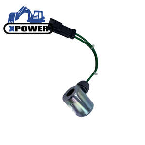 วาล์วโซลินอยด์ตัดน้ำมันเชื้อเพลิง XPower Black Digger Truck รุ่น 24V 7167-6200 สำหรับ 320D 3CX 4CX 3054 1000 Engine Pump กวางตุ้ง - Product Image 1