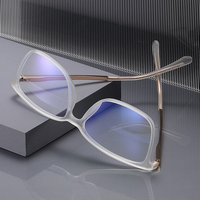 Terbaru Persegi Panjang Komputer Anti Cahaya Biru Retro Bingkai Optik Persegi Kacamata Wanita Kualitas Tinggi Kacamata Pria Kacamata Desain Kacamata