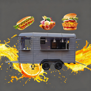 Carrito de Comida Móvil de Acero Inoxidable Personalizable de Fábrica con 4 Ruedas y Unidad de Refrigeración para Venta Ambulante de Comida Rápida, Helados y Hot Dogs - Product Image 2