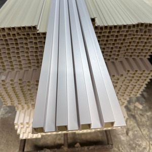 Vendita calda impermeabile WPC pannello di parete interna in PVC Flim legno rivestimento in venature moderno Design <span class=keywords><strong>interno</strong></span> rivestimenti murali - Product Image 4