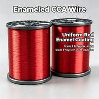 Fil émaillé en polyimide solide de classe H, grade 2, CCA, 0,2 mm, résistant à la chaleur, pour moteur à puissance fractionnelle et appareils électroménagers
