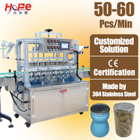 Machine de scellage thermique à film en rouleau entièrement automatique Hopefly à 8 têtes pour canettes, verre, papier, plastiques, bouteilles, bouchons et bocaux