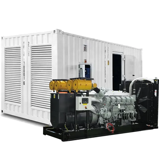 1375kva 1100kw बिजली संयंत्र औद्योगिक 50hz 60hz ध्वनिरोधी चुप मित्सुबिशी S12R-PTA2-C डीजल जनरेटर कीमत