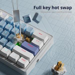 คีย์บอร์ดเกมมิ่งแบบมีสาย AG61 ภาษาโปรตุเกสบราซิล รองรับการเปลี่ยนสวิตช์แบบ Hot-swap ไฟ RGB Backlit รูปแบบ 60% สำหรับ <span class=keywords><strong>MAC</strong></span>/WIN รองรับการปรับแต่ง - Product Image 6