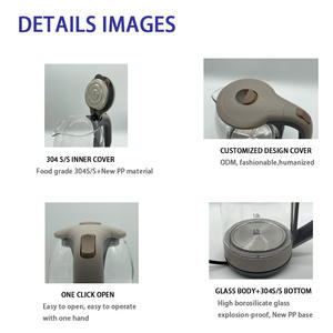 <span class=keywords><strong>Cosori</strong></span>-hervidor de agua eléctrico de cristal, medidor de temperatura, piezas skd, moderno, led, 1.8L, 1500W, gran oferta, China - Product Image 3