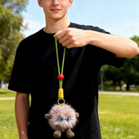 Robot en peluche compagnon émotionnel IA transfrontalier, mini-poupée, rembourrage en coton PP, emballage en boîte colorée, sac d'accessoires haut de gamme tendance